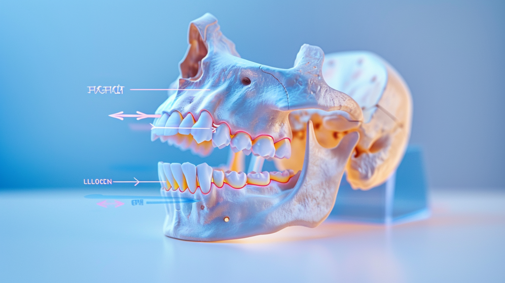 borisoul_An_artistic_photo_of_a_human_jaw_model_with_highlighte_3e3ac942-0199-43ea-bba7-a81cc54676d4.png